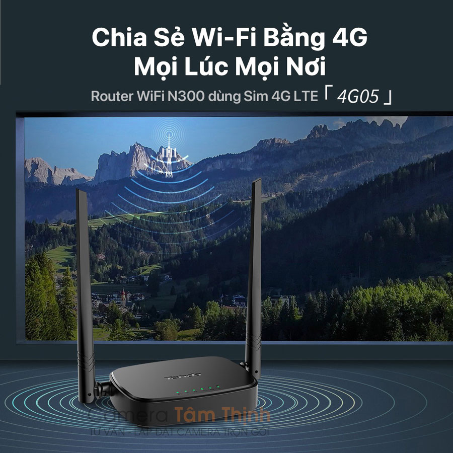 Thiết bị phát Wifi 4G Tenda 4G05 tốc độ cao phủ sóng mạnh