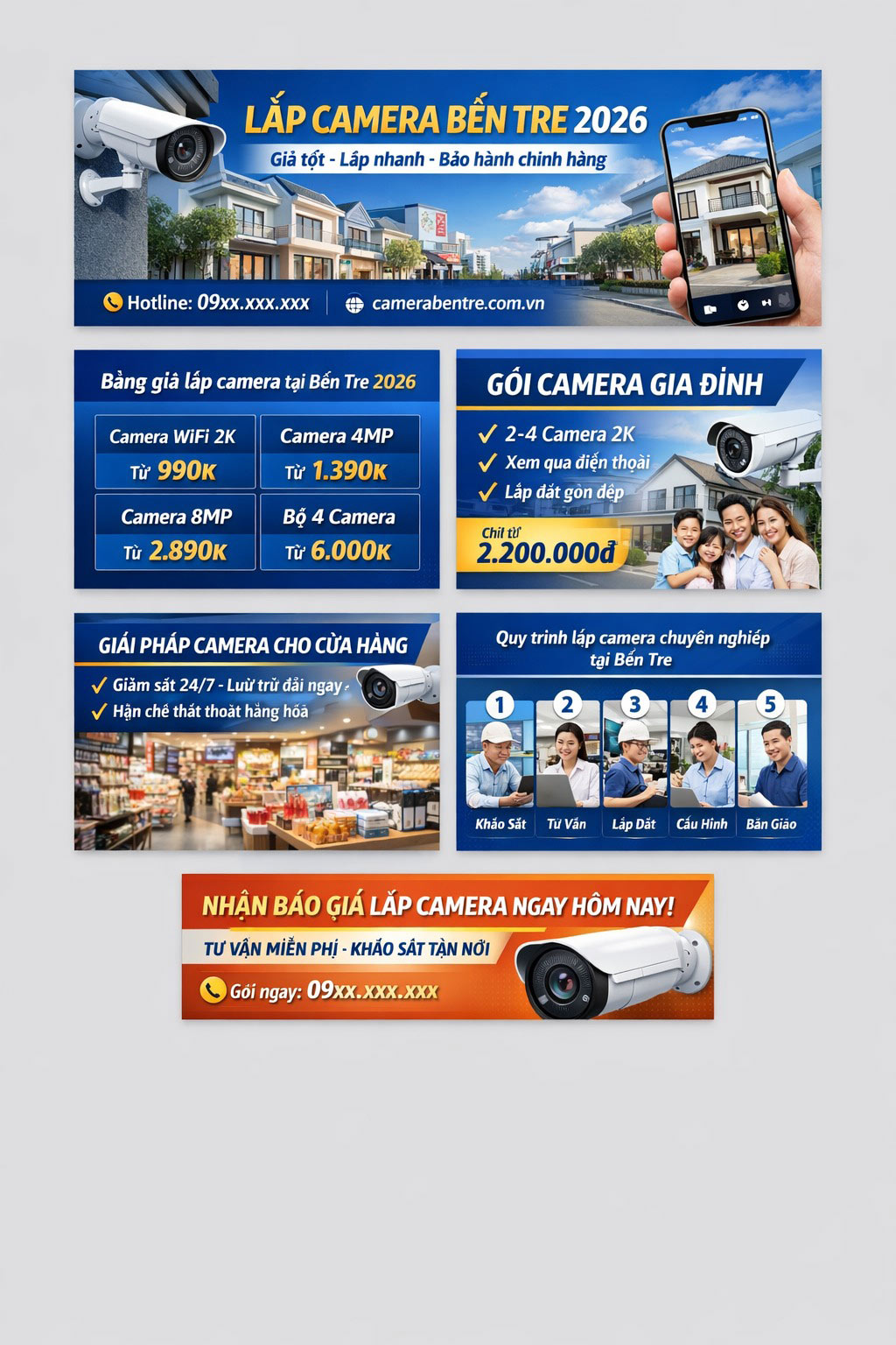 Lắp camera Bến Tre: Giá & Dịch vụ Chi Tiết 2026