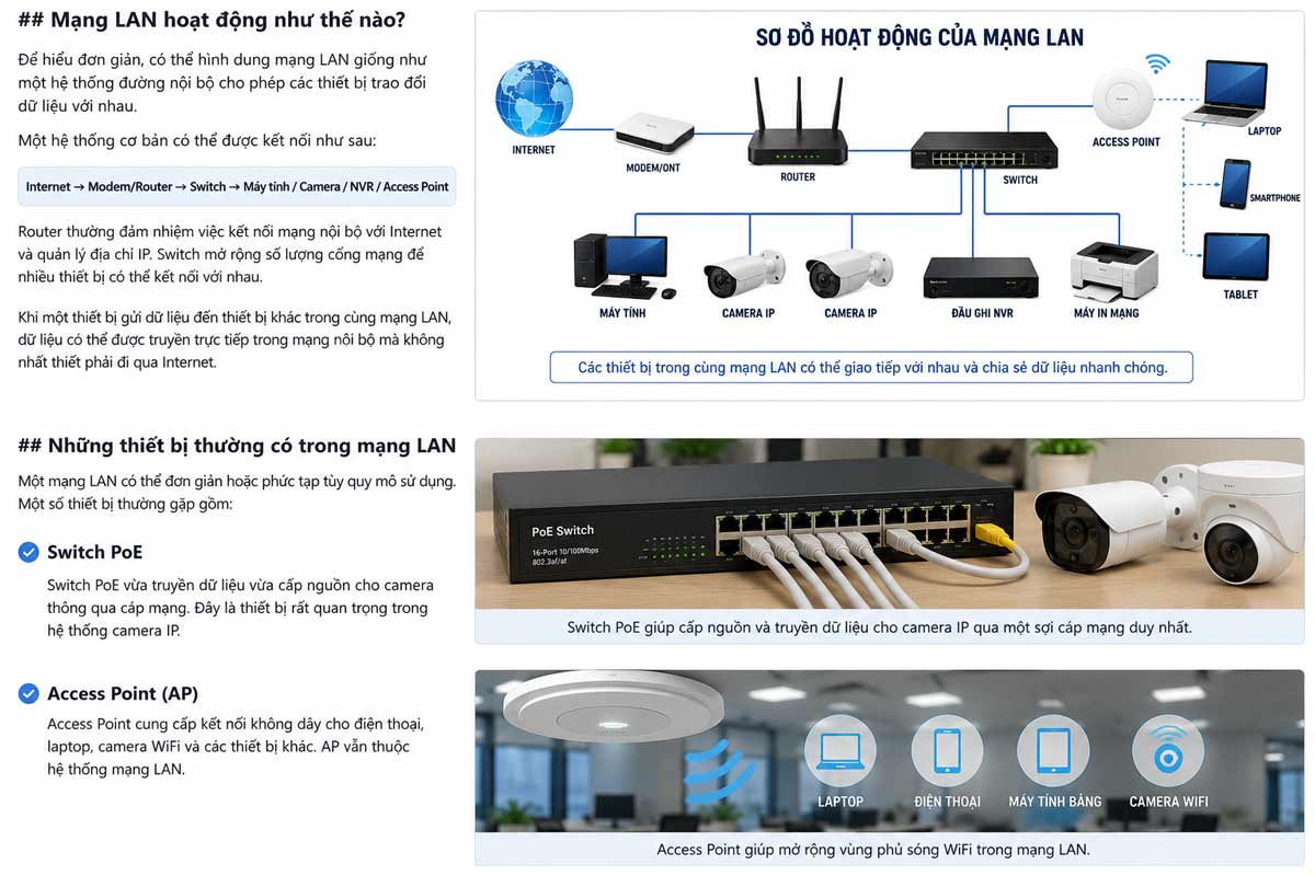 Mạng LAN là gì – sơ đồ kết nối và địa chỉ IP trong mạng LAN